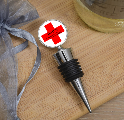 Dad's Medicine Bottle Stopper, Custom Bottle Stopper